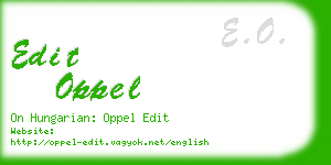 edit oppel business card